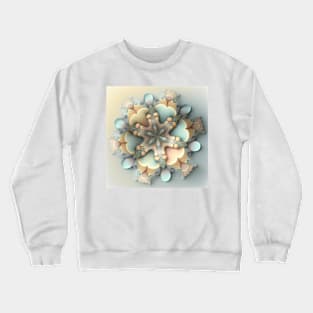 A Fractal Design of Subtle Pastel Colors Crewneck Sweatshirt